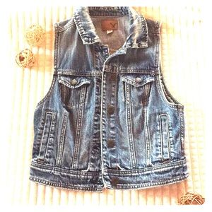 American Eagle Denim Vest